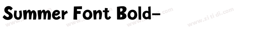 Summer Font Bold字体转换 Summer Font Bold字体转换